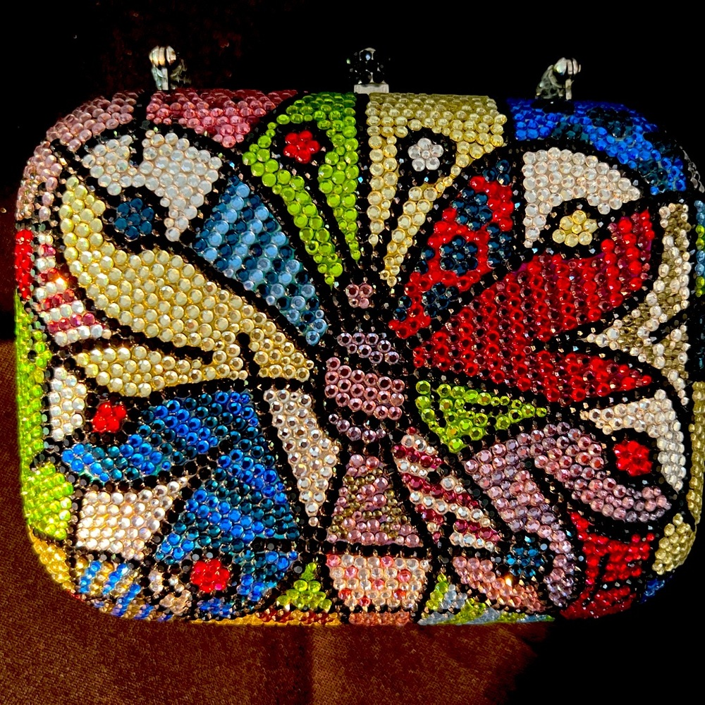 Romeo Britto Collectors Butterfly Clutch